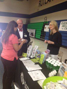 Dr. Megan Stauffer, Dr. John Overholt, and Nurse Jessica prepare to greet visitors at one of The Allergy, Asthma & Sinus Center’s school events