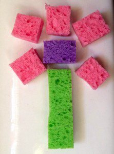 Sponge Mosaic Flower