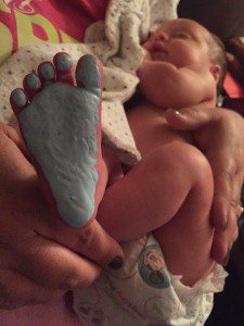painted foot