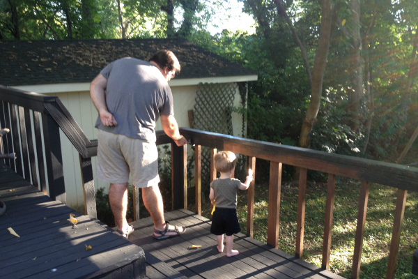 Gabe and Thomas Painting