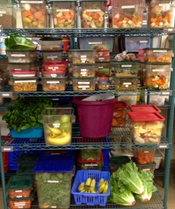This is just part of the fresh food prepared daily for the animals of Nashville Zoo.