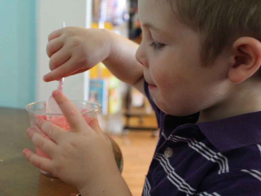 Having ice cream INSIDE a toy store-- See, that's totally "somewhere fun!"
