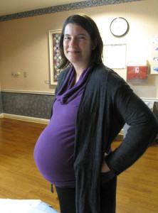 pregnant mama before induction
