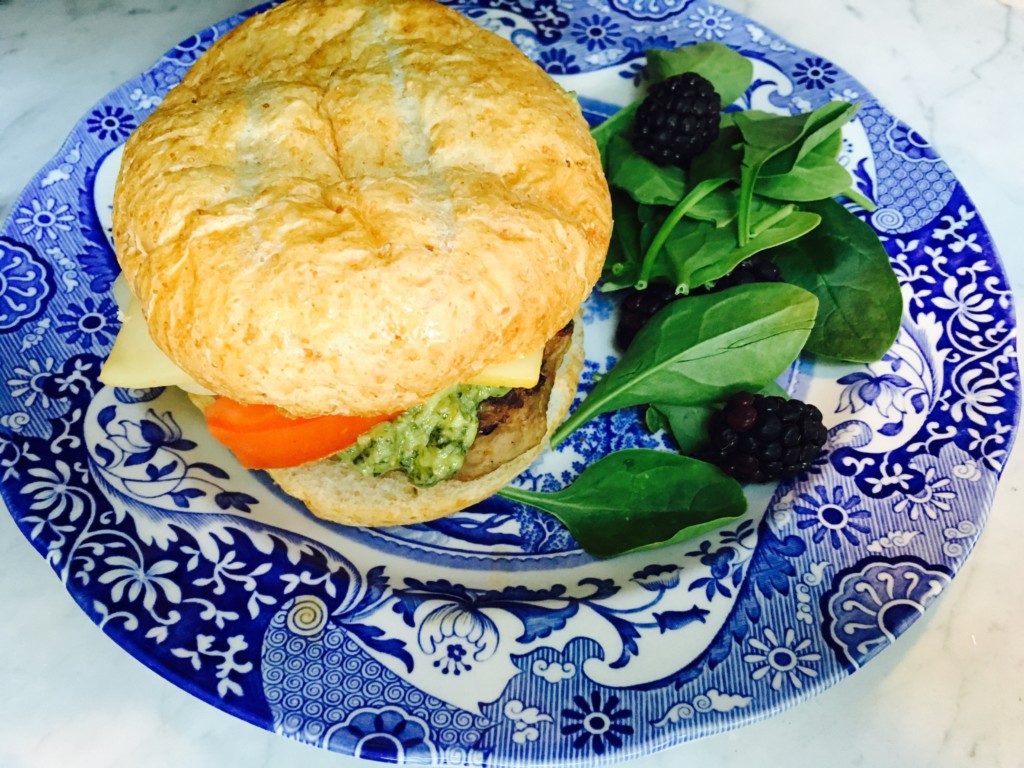 burger with avocado pesto Nashville Moms Blog