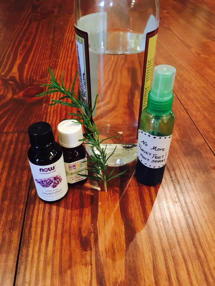 homemade foot spray essential oils