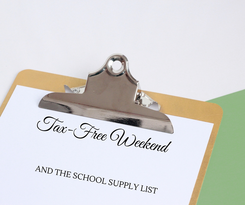 school supply list school supplies tax-free weekend Nashville