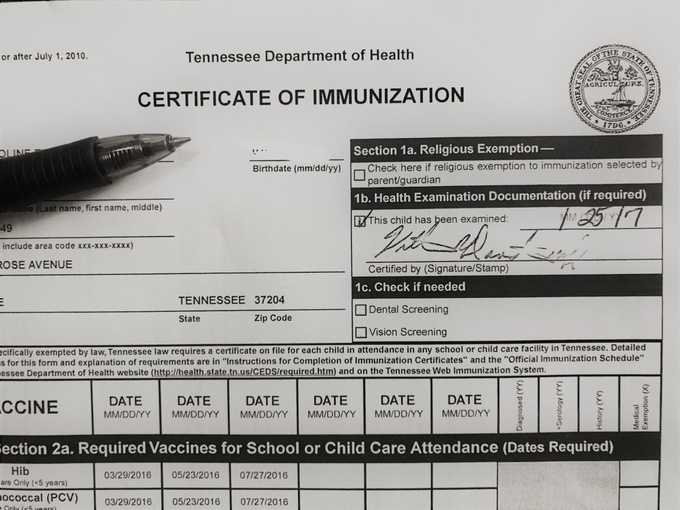 back to school health immunization