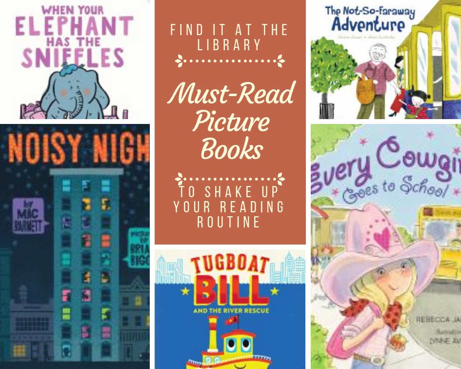 Shake up your picture book reading rotation by heading to the library! Here are eight of our recent favorite picture books (including a few series!).