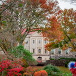 Autumn foliage and colorful fall trees at the Cheekwood Estate in Nashville Tennessee